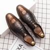Large size leather shoes fashion trend men's shoes British style retro casual small leather shoes business dress