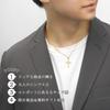 Gin No Pure Gold Coated Simple Cross Necklace Pendant In Silver 925 [Shinjuku Kura] (with Chain) (24K Gold)