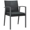Vidaxl 5-Cz. Gartenmöbel-Set mit Kissen, Polyrattan und Stahl