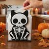 Gothic Kitchen Decor Halloween Wooden Napkin Holder Ghost Pumpkin Skeleton Cat Bat Tissue Dispenser Waterproof Dark Theme Table Organizer