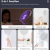 Rotating Head Electric Fly Swatter Racket 5 In 1 Fruit Fly Trap Mosquito Swatter  Indoor