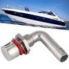 Universal Boat Fuel Gas Tank Vent Stainless Steel Hardware with Gasket Flush Mount for 5 8in HoseCurved