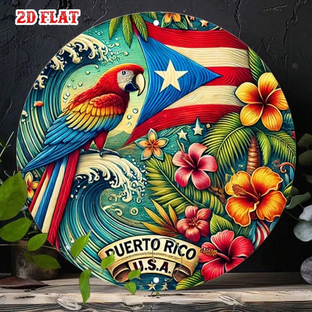 2D Metal Sign Flat Plate Hanging Wall Decor Retro Tin Sign Poster Plaque