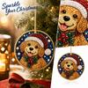 Christmas Tree Ornament, 2D Christmas Hanging Decoration for Holiday Decor