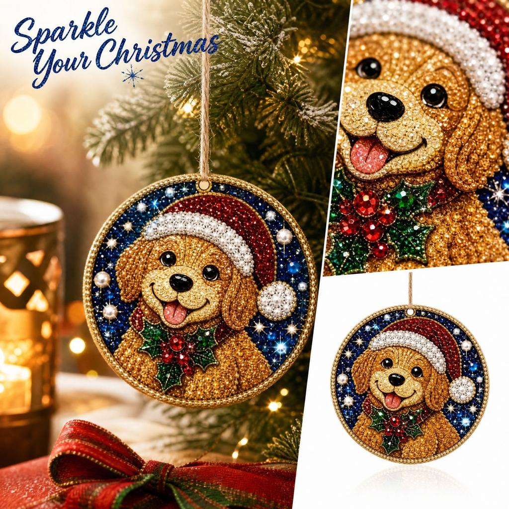 Christmas Tree Ornament, 2D Christmas Hanging Decoration for Holiday Decor