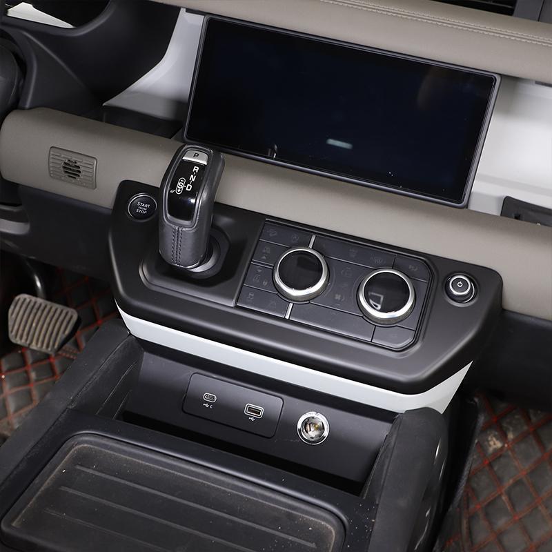Car Center Console Gear Shift Dashboard Button Frame Trim Cover For Land Rover Defender 110 90 L663 -2023 Auto