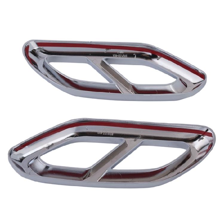 Exhaust Trim Set for Rear Four Outlet Area, Double Opening ABS Frames for GLC Class X254 More Detailed Exterior Appearance