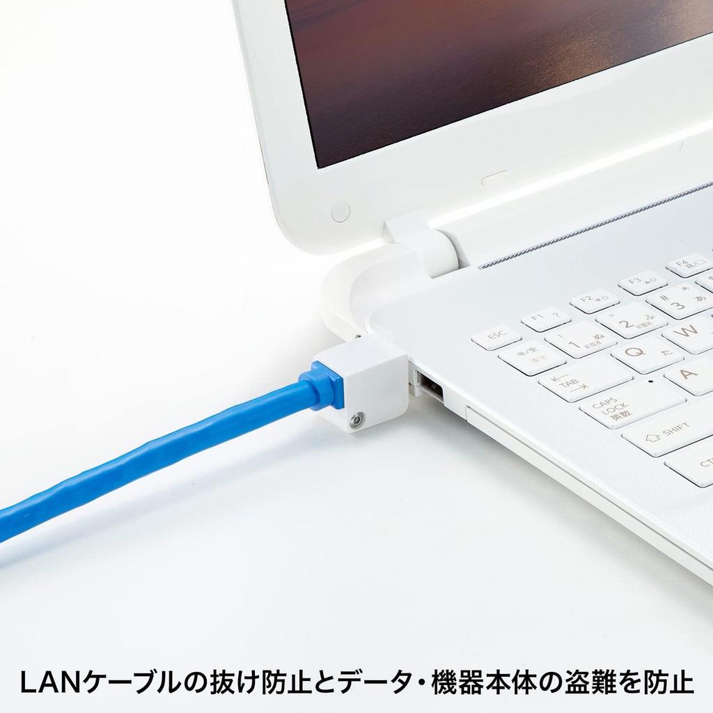 Sanwa Supply LAN Cable Lock SL-93 RJ45 Security Lock for Network Connector Port Cover with Special Wrench Key Anti-Theft Device