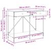 Console Table Black Oak Effect 100 X 39 X 78.5 Cm