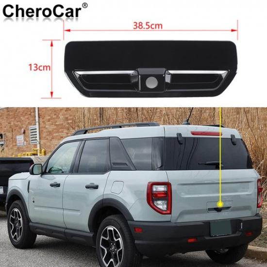 Rear Tailgate Trunk Door Handle Cover Trim for Ford Bronco Sport -2025 Black