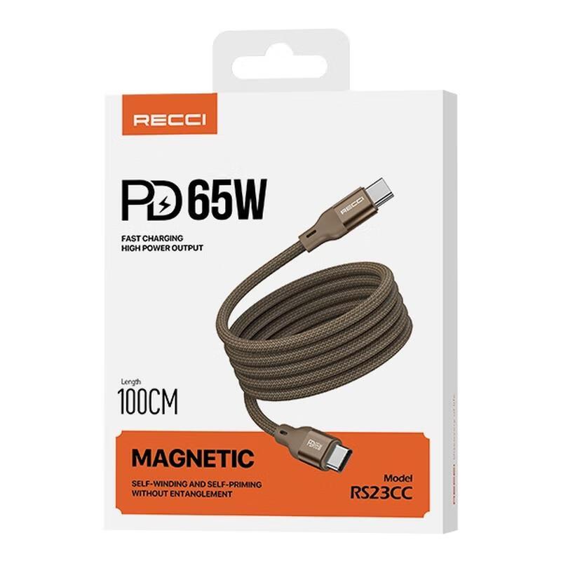 Магнитный кабель для передачи данных с быстрой зарядкой PD65W