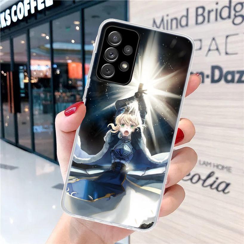 Fate Zero Stay Night Saber For Samsung Galaxy A15 A14 A13 A12 A55 A54 A53 A52 Phone Case A32 A35 A34 A33 A25 A24 A23 A22 A04S A0