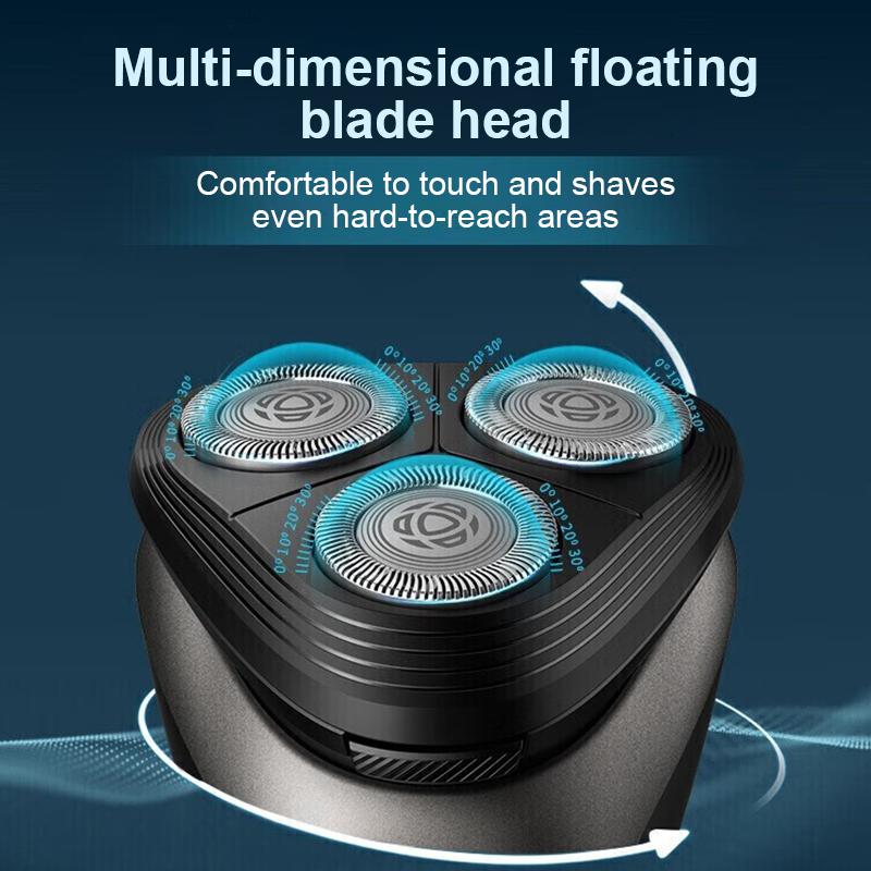 Philips (فيليبس) ماكينة حلاقة كهربائية للرجال S1213 لغسل الجسم بالكامل، حلاقة مزدوجة جافة ورطبة، إعصار صغير، ترقية الشحن السريع