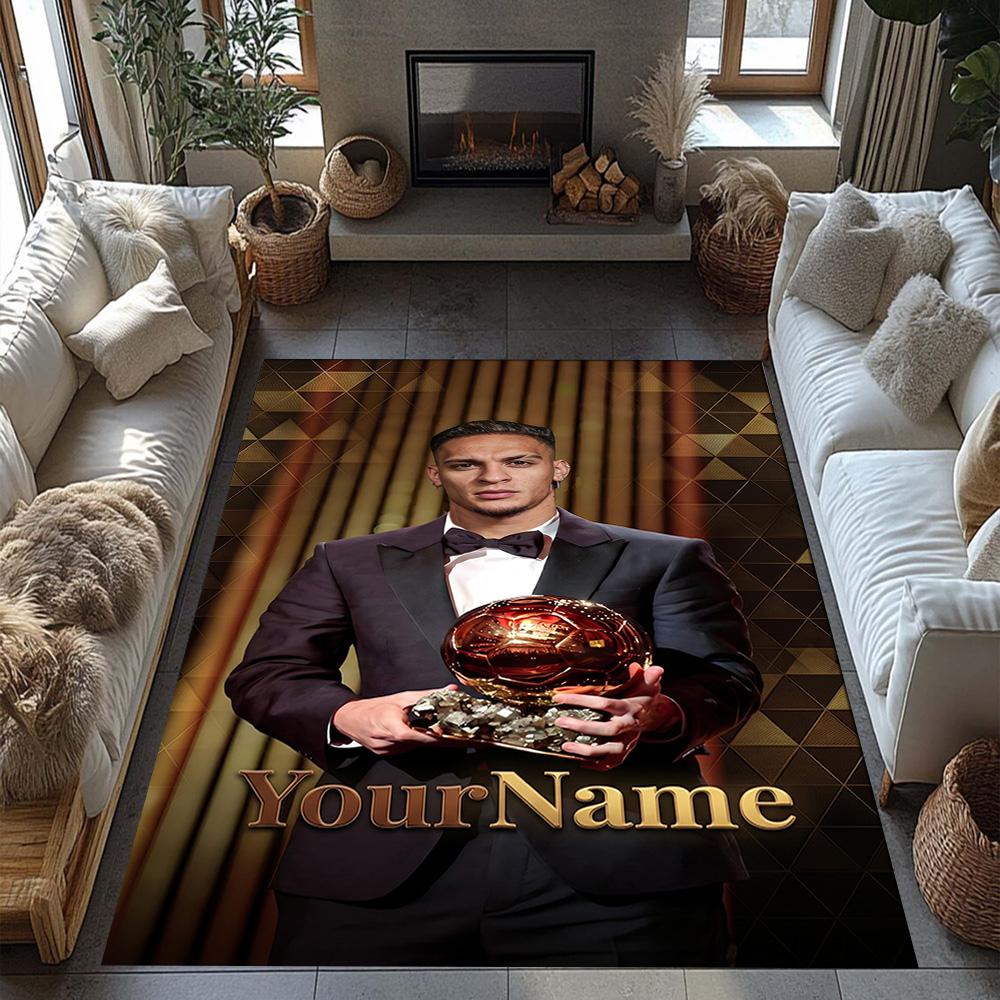 Manchester Customize Your Name Carpet Suitable for Balcony Dining Room Foyer Dormitory Anti-slip Rug Decorate Offices Best for Christmas