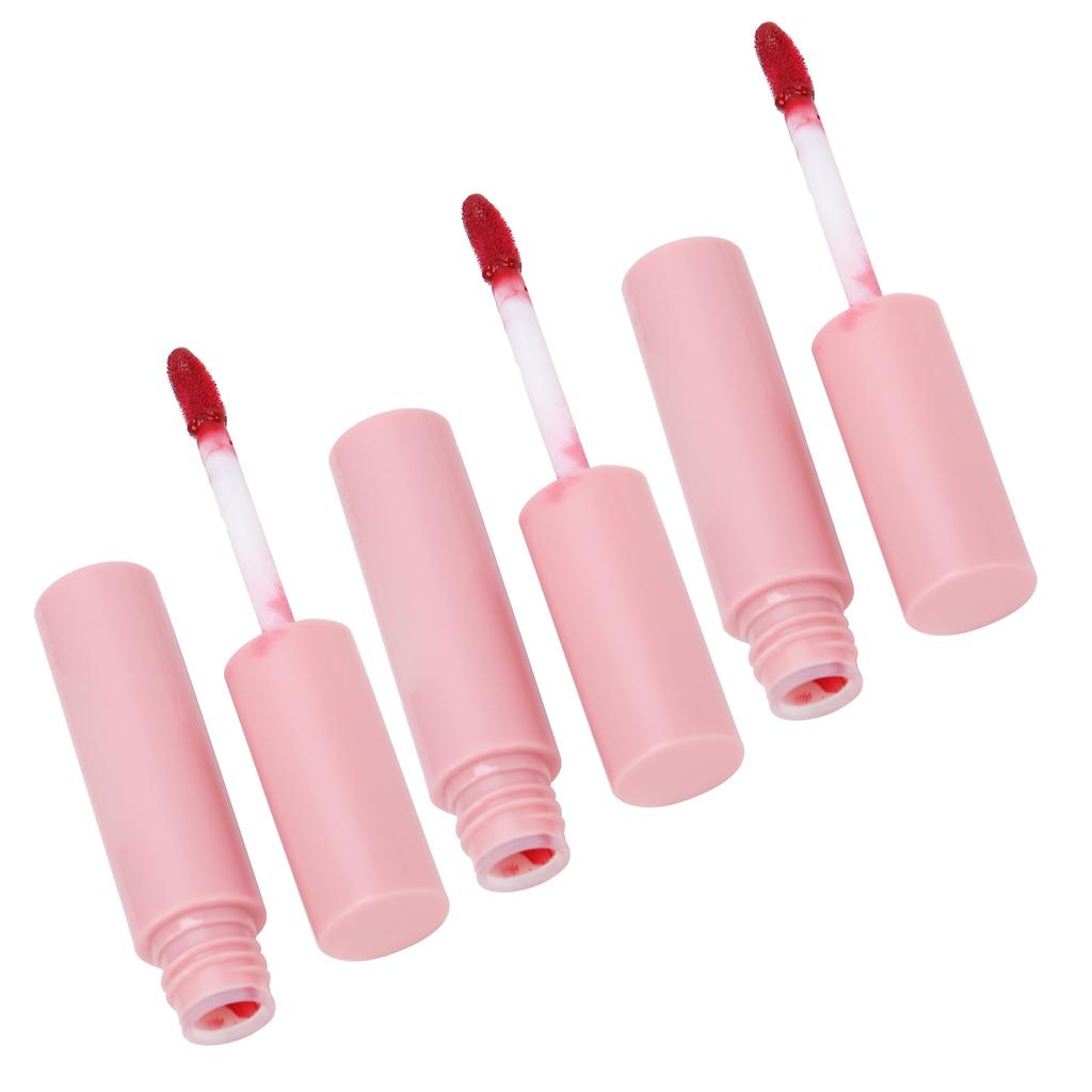 3pcs Dual Use Long Lasting Matte Lip Gloss Matte Waterproof Lip Glaze Makeup Tool PF M01(#204 )