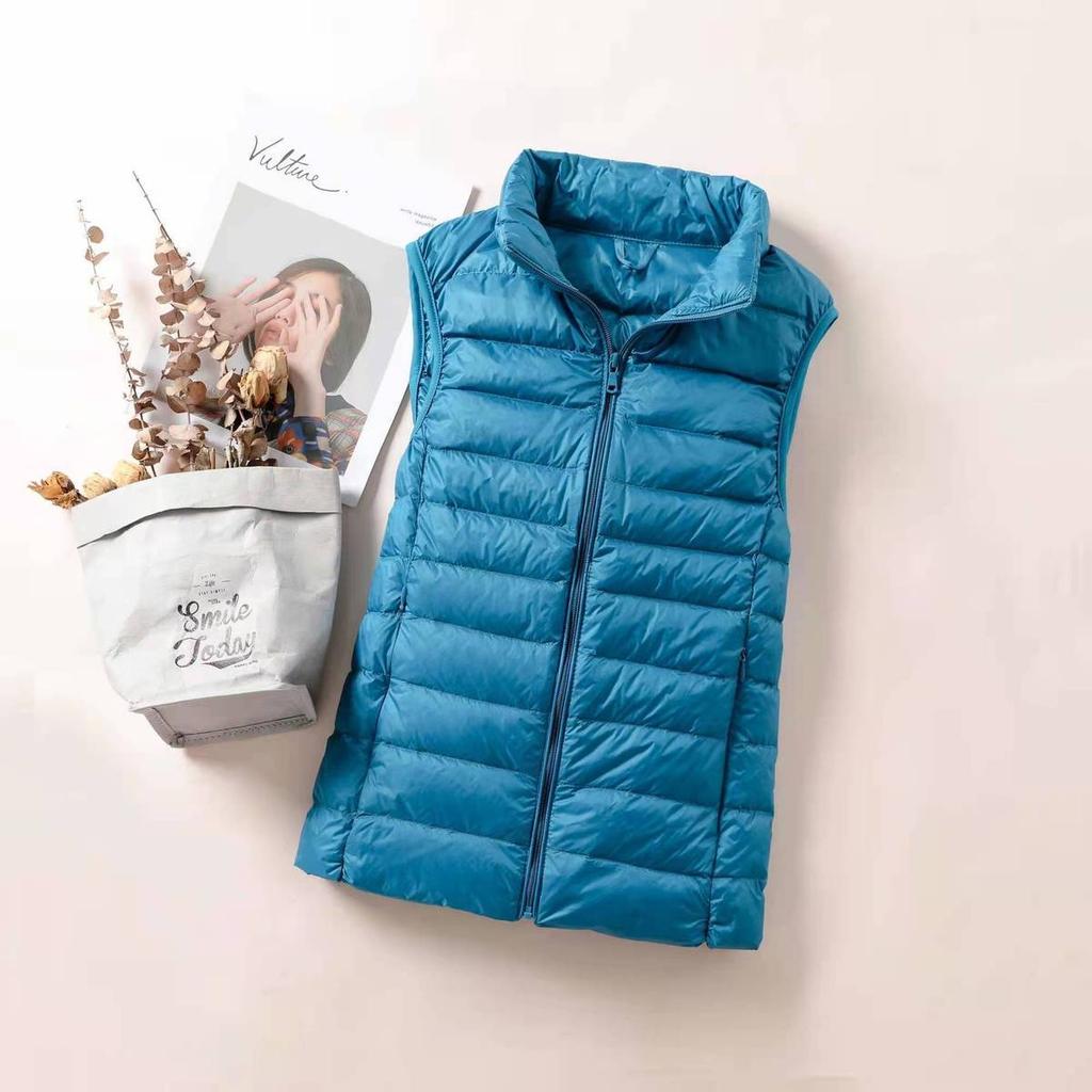 Ultralight Down Vest Women Sleeveless Jacket Female White Duck Down Waistcoat Female Warm Puffer Jacket Outwear M-8XL