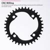 Mountain Bike Crankset Hollow Integrated Aluminum Alloy Lightweight Chainring Fit for Bicycles