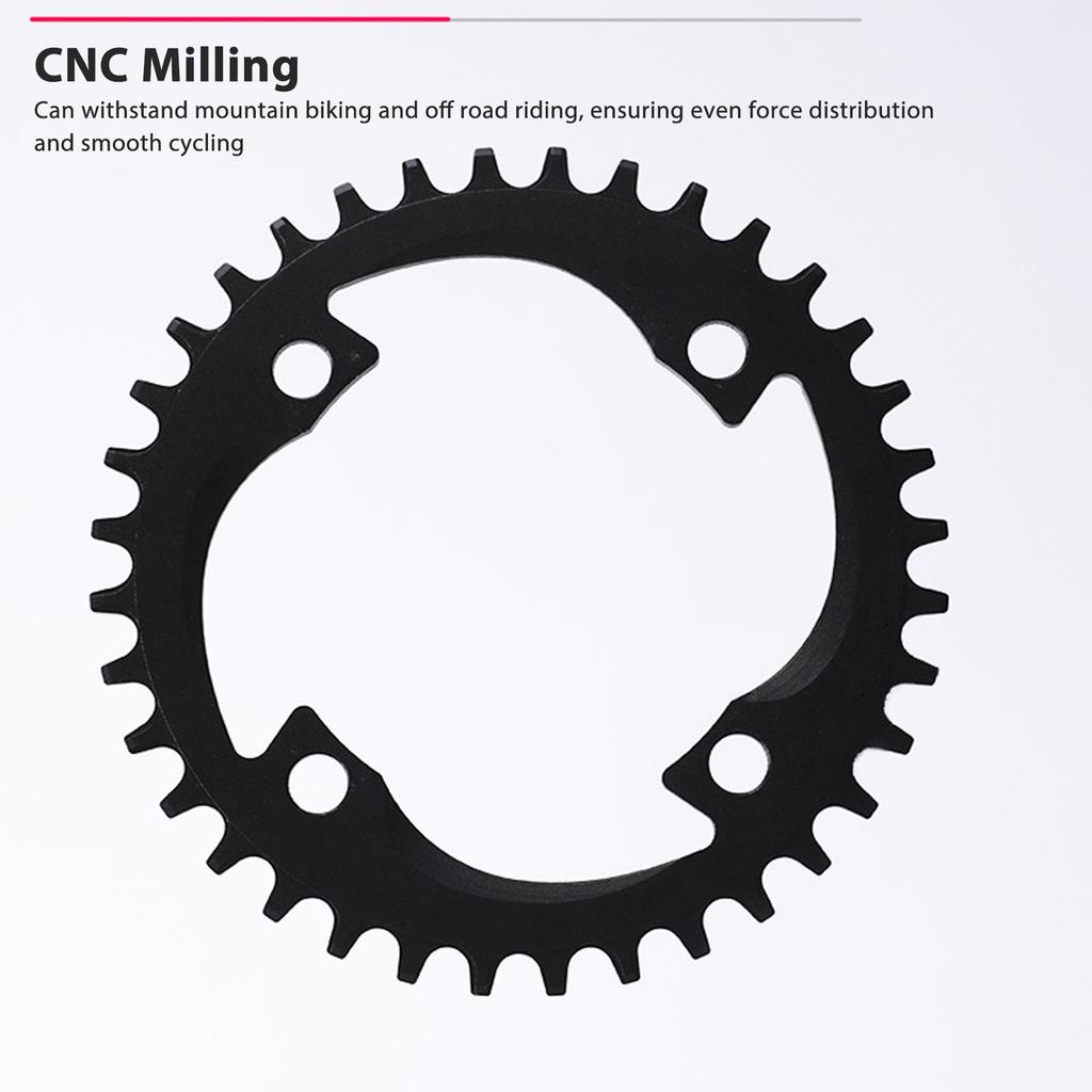 Mountain Bike Crankset Hollow Integrated Aluminum Alloy Lightweight Chainring Fit for Bicycles