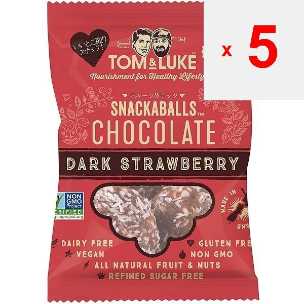 Tom Andruk Cookie Time Japan Tom & Luke Fruit & Nut Ball Dark Strawberry 3pcsHealth and Taste In Sh Health and Taste In ShapeI Want To Eat Something S