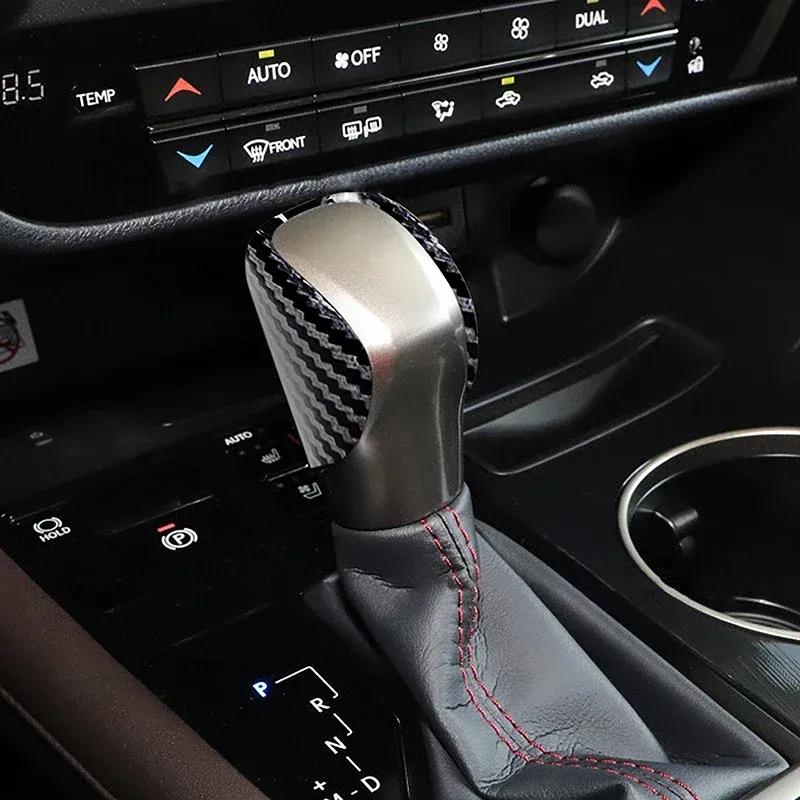 Car Center Console Gear Shift Knob Cover Frame Trim For Lexus GS GX IS RC NX300 RX450H ES200 IS250 Carbon Fiber Pattern Sticker