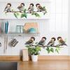 Painted Branches Birds Bedroom Study Home Background Beautification Decoration Wall Stickers