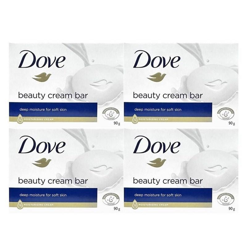 Dove Beauty Cream Beauty Bar Face Soap Cleansing Bar 90g 4 Pcs