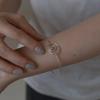 silver925 spiral bangle bracelet (2color)
