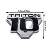1X 3D Metal Car Styling V10 Triton Displacement Logo Fender Trunk Rear Decal Emblem Badge Sticker