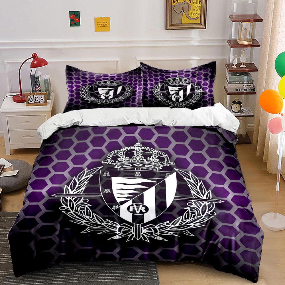 Purple Hexagon Crown Crest Set Bedding Duvet Cover Set Duvet Cover Pillowcases (1 * Duvet Cover 2 * Pillowcases, without duvet insert)