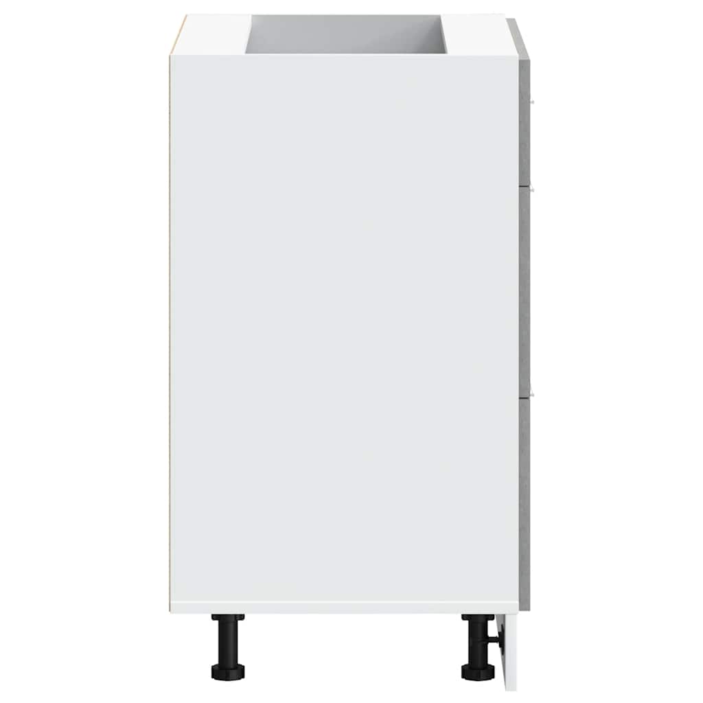 Lyon Kitchen Base Cabinet Concrete Grey Particleboard