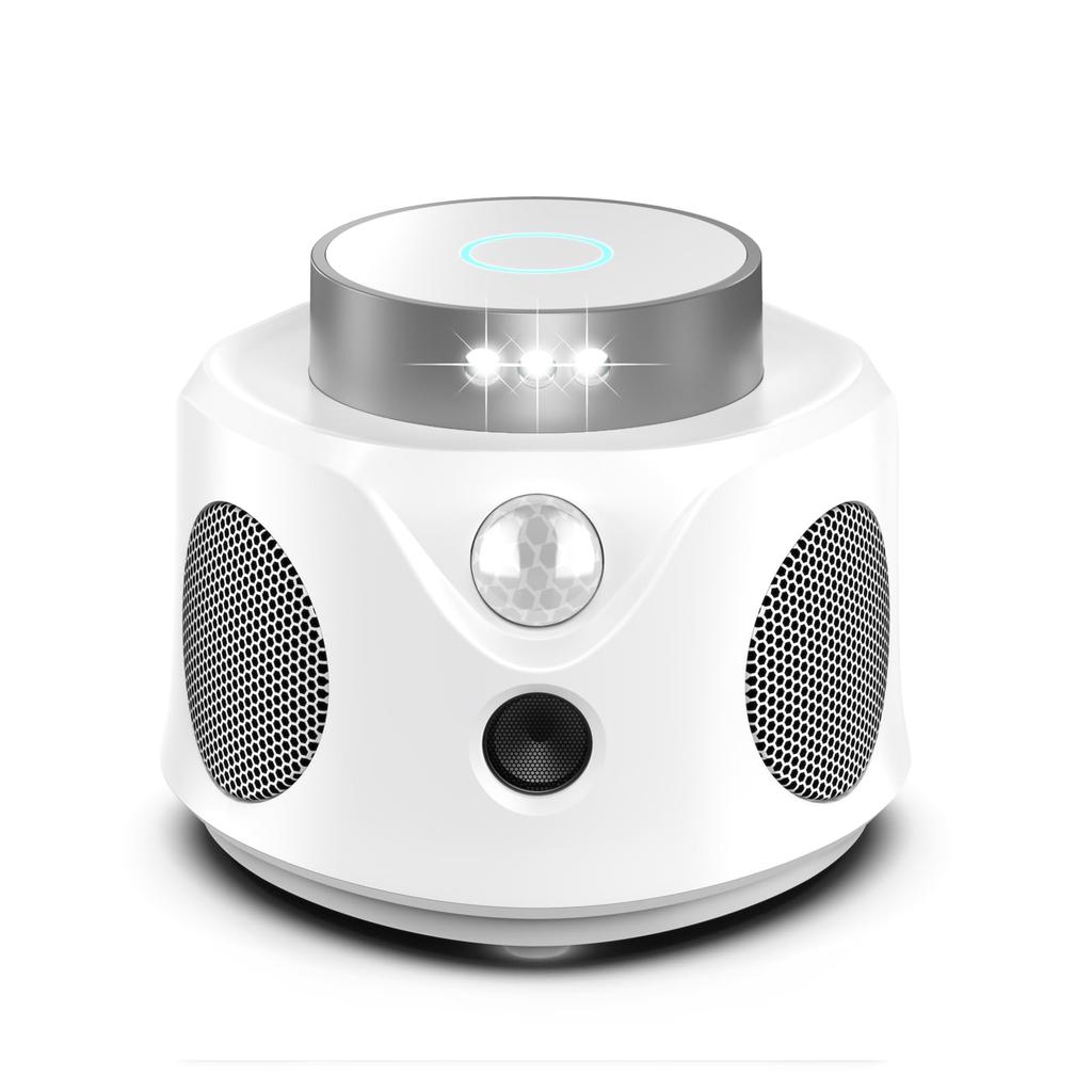 Ultrasonic Rodent and Cockroach Insect Animal Pest PIR Quiet Electromagnetic Effective Range of 350 Square LED and Japanese Instruction White