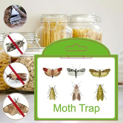 2/5/10Pcs Moths Traps Pantry Clothes Kitchen Food Home Garden Pest Control Moth Traps Pheromone Moths Sticker Moths Trap