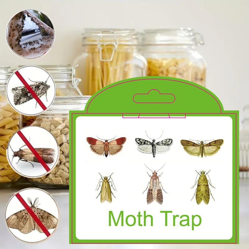 2/5/10Pcs Moths Traps Pantry Clothes Kitchen Food Home Garden Pest Control Moth Traps Pheromone Moths Sticker Moths Trap