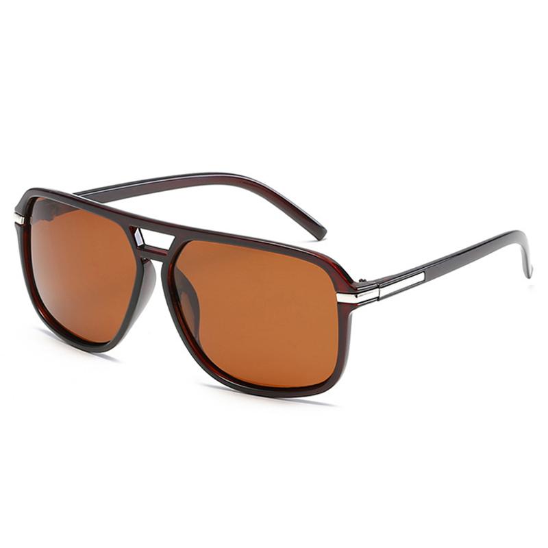 Classic Oversized Men Sunglasses UV400 Protection Big Plastic Frame Vintage Unisex Driving Shades Fashion