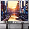Warm Scenery Anime Sky Background Tapestry Bedroom Living Room Tapestry Home Wall Decoration Tapestry