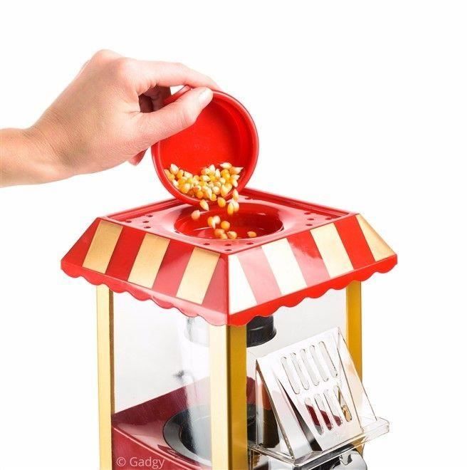 Machine à Pop corn - Gadgy - GG0100 - Capacité 270 ml - Cuisson sans huile - Rouge