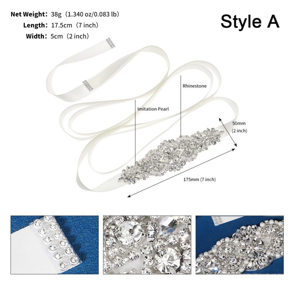 

Sweet Silver Wedding Rhinestone Belt Satin Dresses Accessories Bridal Belt Crystal Pearls Prom Dress Belt Women s Belts