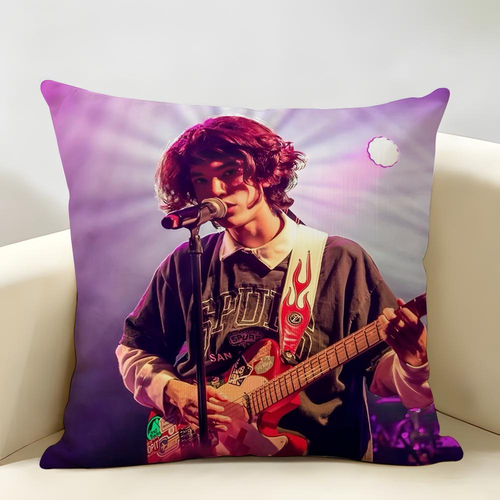 Singer CConan GGray Cushion Cover Natural Linen Organic Fabric DoubleSided Printing Room Sofa Decor Pillow Case