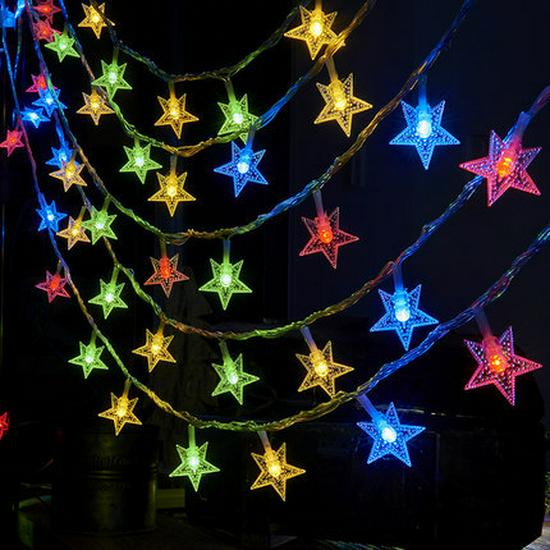 Outdoor LED White Ball String Lights for Camping, Awning, and Birthday Decorations