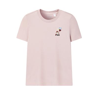 Fila Original Surf Balloon T Classic Simple Embroidered Logo Cat Retro Sports Casual Versatile Comfortable Short Sleeve T-Shirt F51W619101FPK