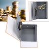 Mini Money Box With Stianless Steel Liner Simulation Book Shaped Safe Case Box For Home Office