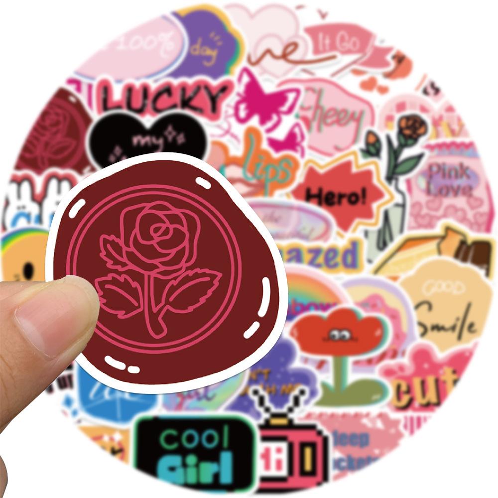 40 Cartoon European and American Retro Style Graffiti Stickers Can Decorate Suitcase Pen Guitar Notebook Waterproof