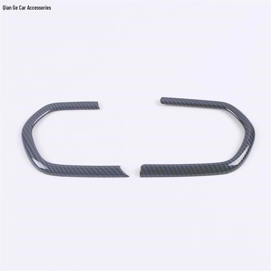 Honda Fit 21st Gen Interior Accessories: Carbon Fiber Texture for Window Switch, Door Handle, and Steering Wheel.