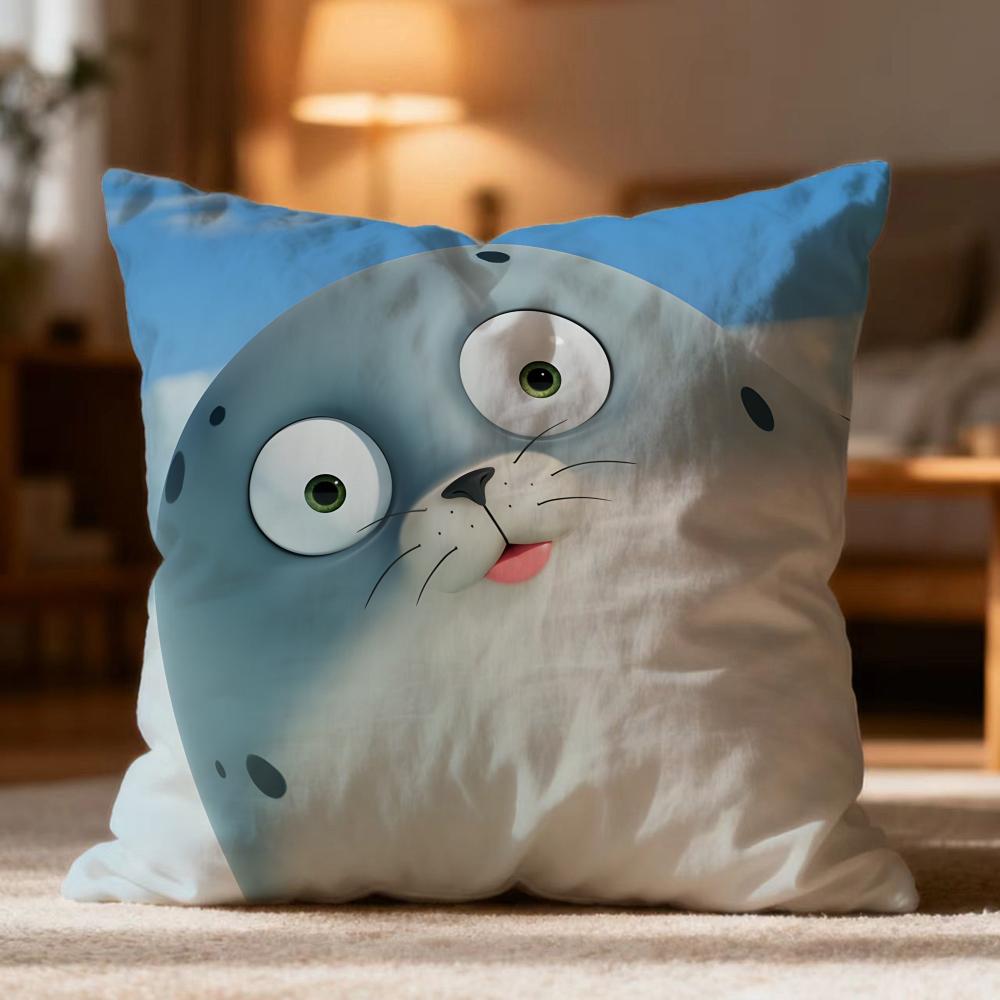 Popular S-SSEALOOK Cushion Cover Soft Washable Pillow Case Multi-Scene for Couch Bed Travel Office Use