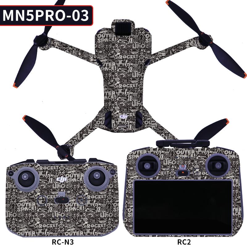 for DJI Mini 5 Pro Skin Full body Cover Anti-Scratch rc-n3 RC 2 Sticker Scratch Resistant Waterproof PVC Skins mini 5 Accessory