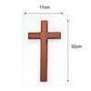 Natural Ash Wood Cross Redwood Color Christian Wood Cross Gift Jesus Wall Hanging