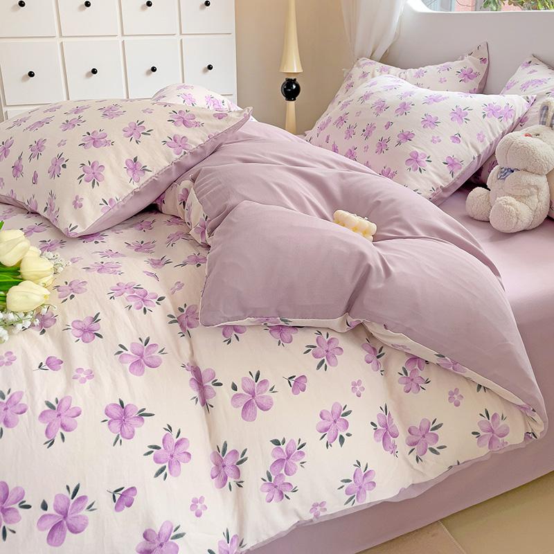 

INS Plant Bedding Comforter Set Pillowcase Bed Sheet Single Full Size Bed Linen Duvet Cover Set Queen/King Double Single Bed Single 3pcs 150x200&set