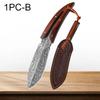 Stainless Steel Meat Cleaver Hand Forged Feather Pattern Boning Knife Multi Steak Kitchen Knife Fruit Peeler BBQ Cooking Tools
