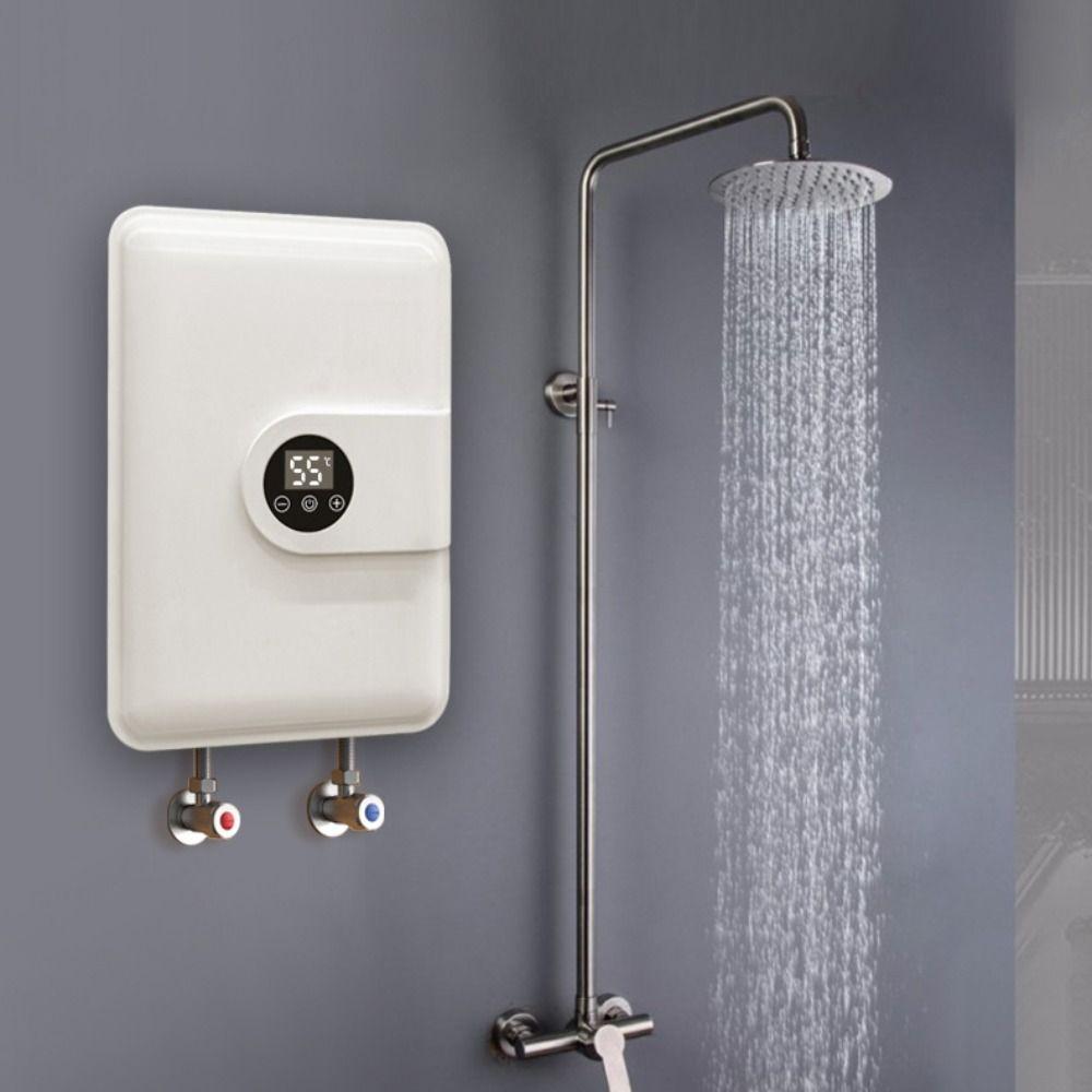 Smart Touch Display Tankless Water Heater Power Saving Geyser Water Heater  Under Sink