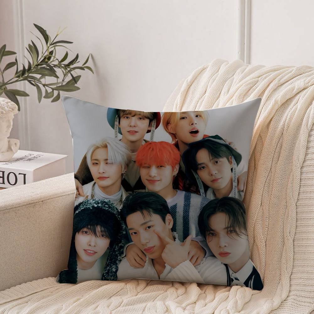 

Kpop A-AteezS Pillow Case Home Decor Throw For Sofa Bed Car Room Decor Gift Idea 12x12Inch
